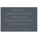 Anders Wirt&eacute;n Unknown Dentists Tombstone Carpet