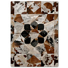 Arianna Greenland Tricolor Cowhide Rug