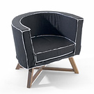 Paola Navone Gray 08 Armchair