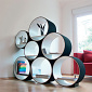 Doris Kisskalt FlexiTube Modular Shelving